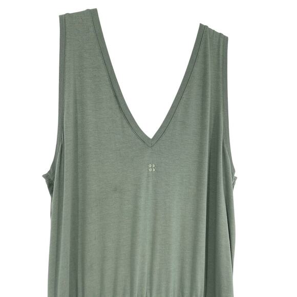Sweaty Betty Take it Easy Drop Waist Dress in Sage Green Size Medium (8-10) - Picture 8 of 11